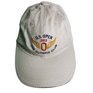 US Open 2012 The Olympic Club Hat Cap San Francisco USGA Golf Beige Dad GOOD